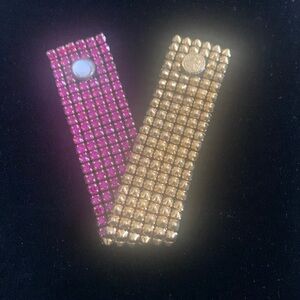 Rhinestone reversible bracelet